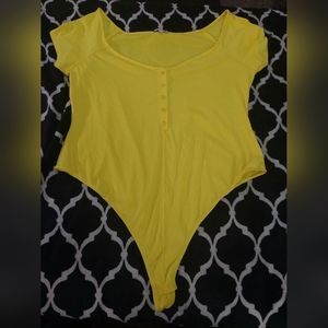 Fashion‎ Nova 3x yellow bodysuit